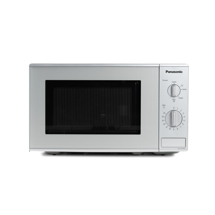PANASONIC Mikrowelle 800 Watt 20 Liter NN-E221MMEPG 25,5 cm Drehteller grau