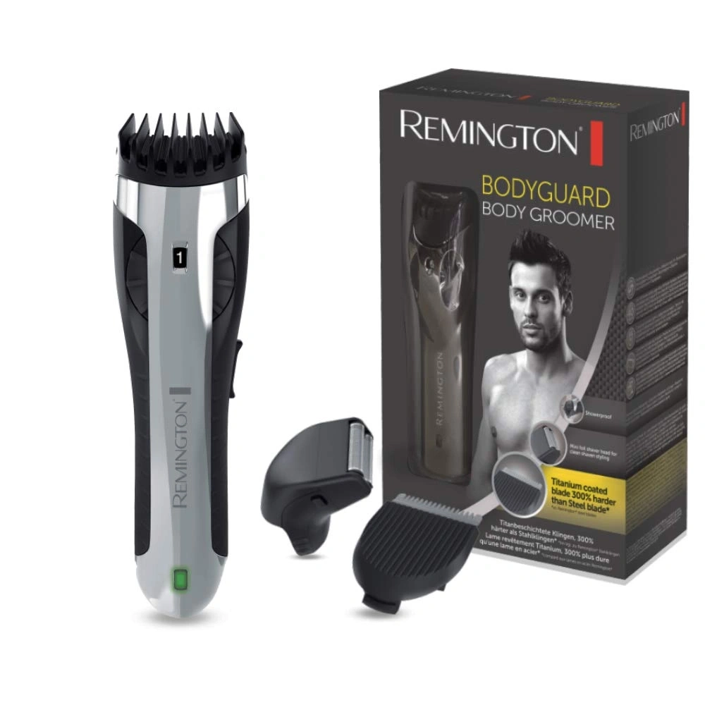 Remington Bodygroomer mit Titanbeschichtung, härter als Stahlklingen, für Körperpflege