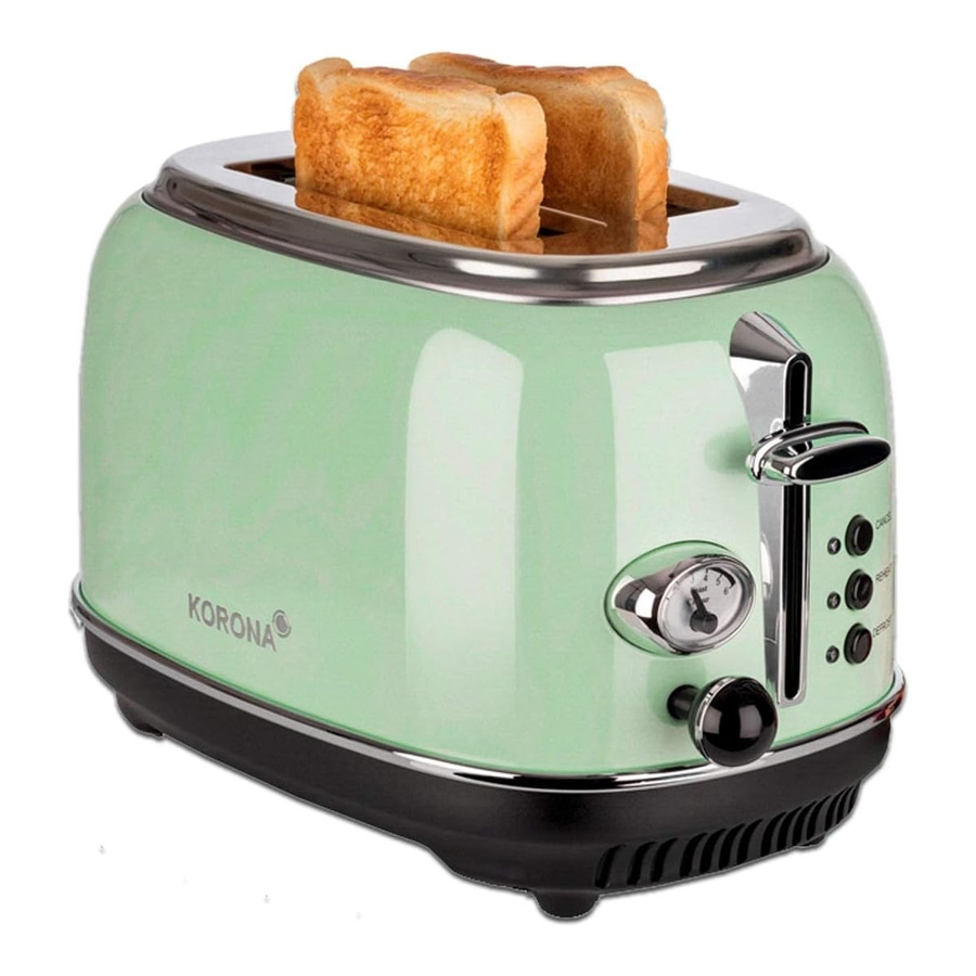 KORONA Retro Toaster 21665 Doppelschlitztoaster 815W Auftau-Funktion mint NEU