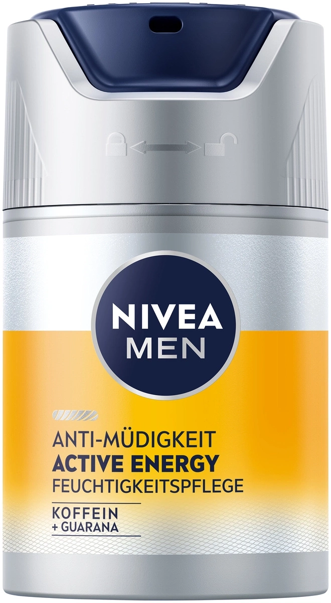 Nivea Men Anti-Müdigkeit Active Energy Feuchtigkeitspflege, Produktbild, Nahaufnahme