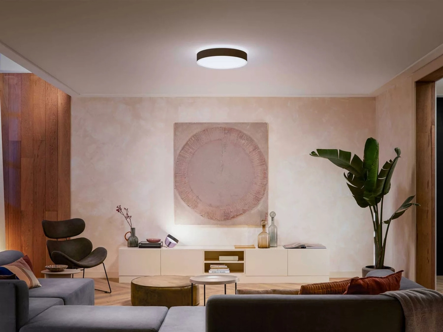 PHILIPS Hue White Ambiance Deckenleuchte Deckenlampe Deckenlicht Lampe schwarz