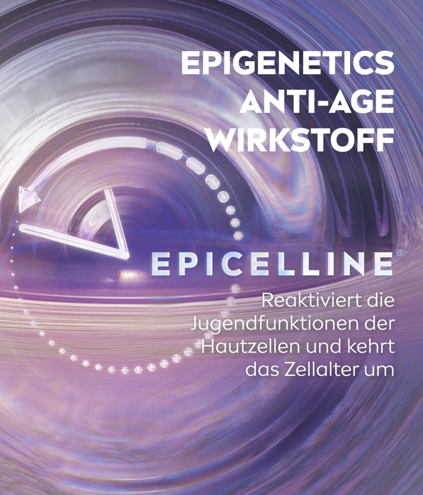 Epigenetik Anti-Age Wirkstoff Epicelline, reaktiviert Hautzellen und kehrt Zellalter um