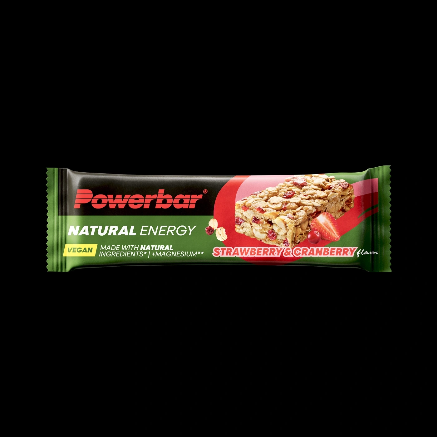 POWERBAR Natural Energy Strawberry Cranberry 18x40g veganer Kohlenhydrat Riegel
