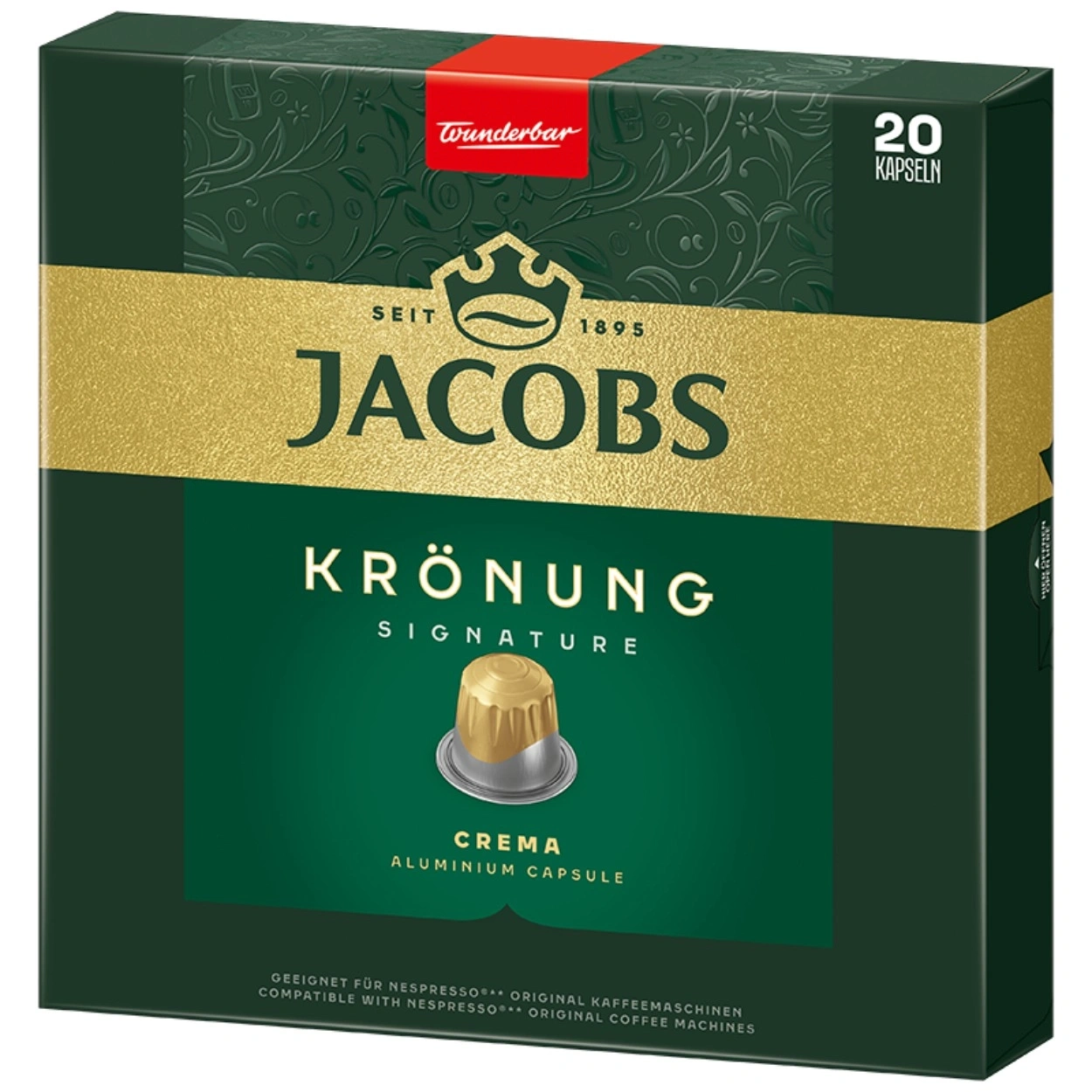 Jacobs Krönung Crema Kaffeekapseln für Nespresso Maschinen