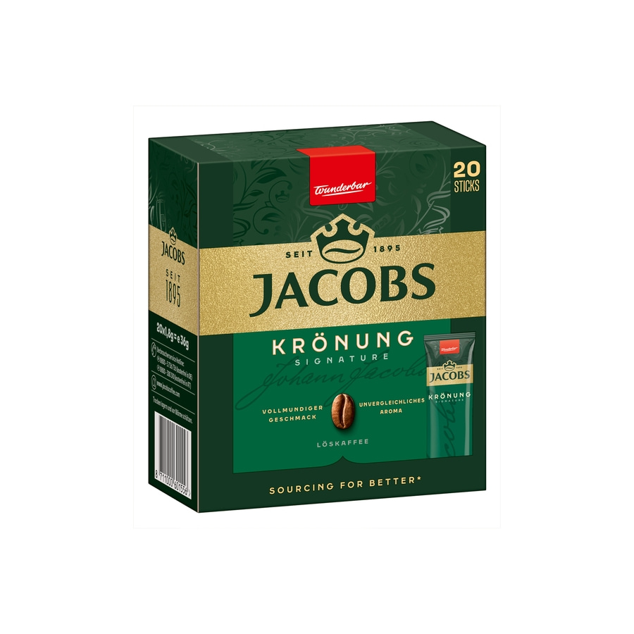 JACOBS Löskaffee Krönung 12 x 20 Sticks Kaffee löslich Instantkaffee