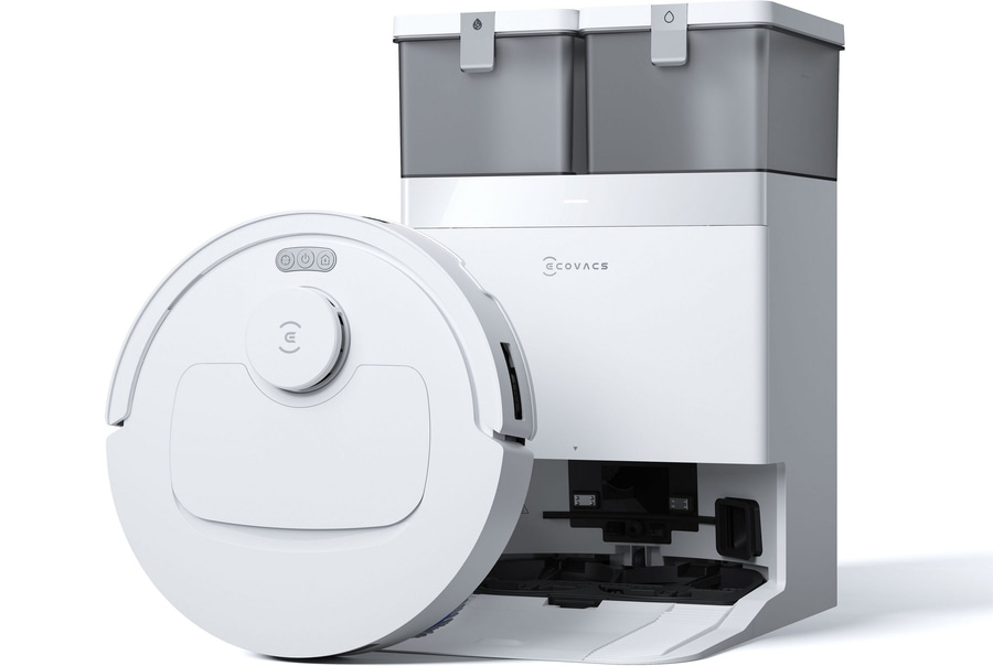 ECOVACS Saugroboter mit Wischfunktion DEEBOT T30C mit Absaugstation weiß B-WARE