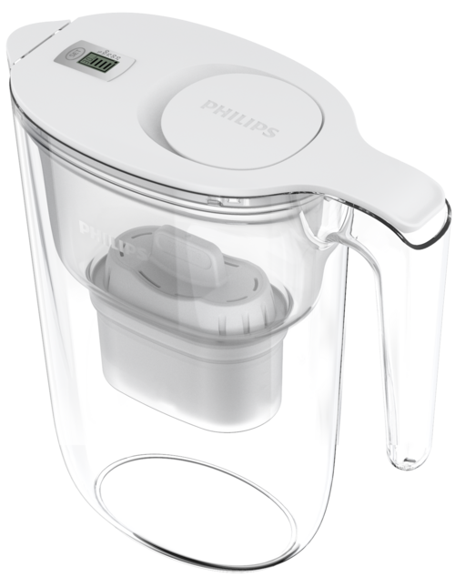 PHILIPS Wasserfilterkaraffe Filterkaraffe 2.6l + 3 Softening+ Filter