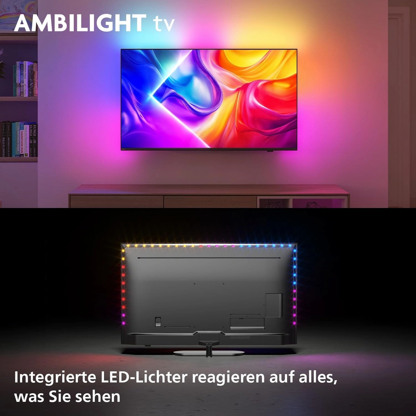 PHILIPS QLED Ambilight Fernseher 65 Zoll 4K UHD Smart TV 65PUS9000/12 B-Ware