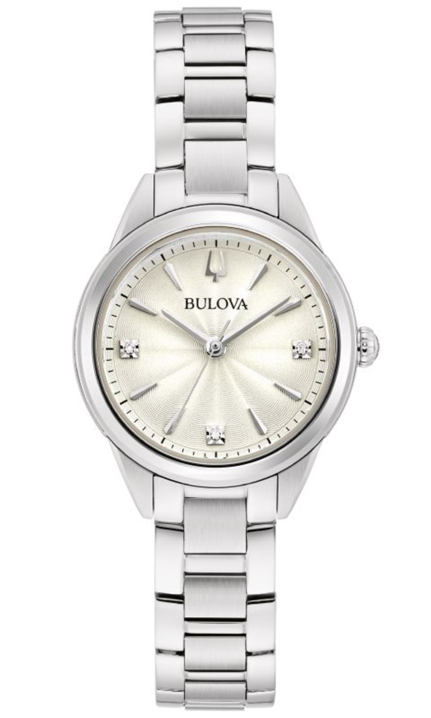 Bulova Damen Armbanduhr 96P219 Damenuhr Uhr Quarz Edelstahl B-Ware