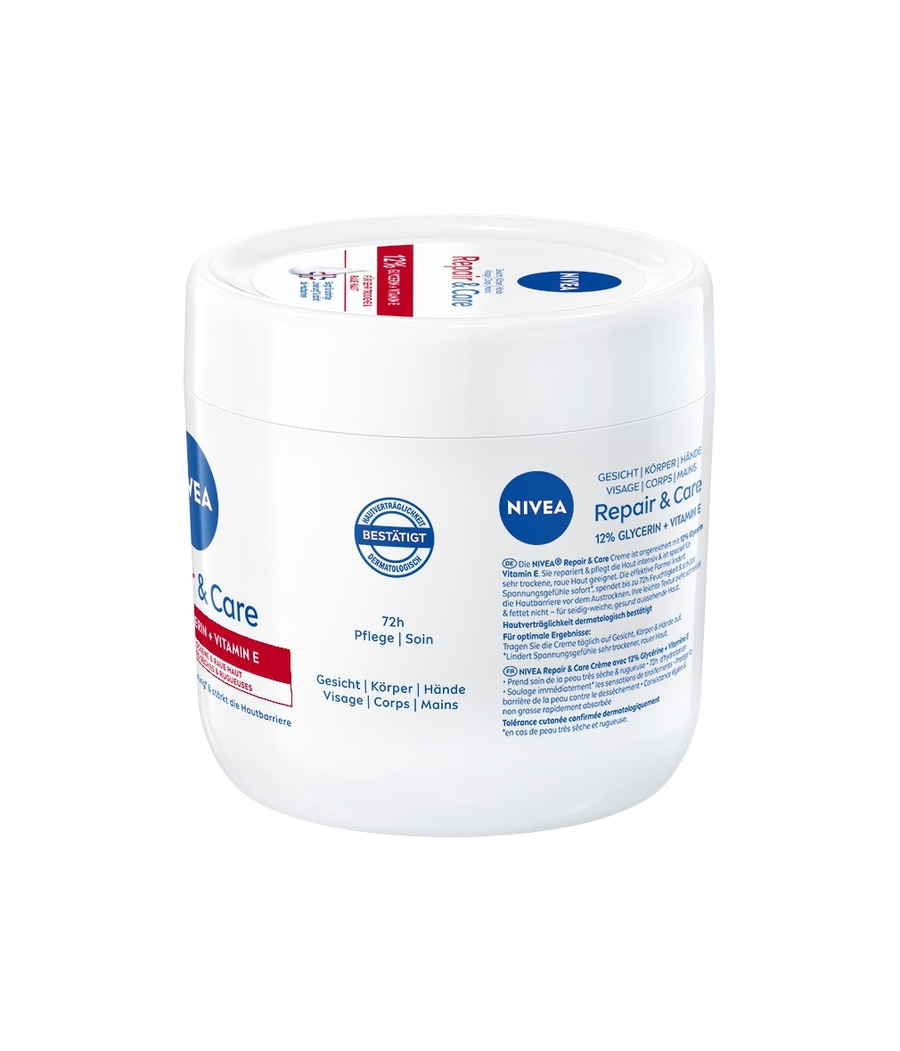 NIVEA Repair & Care Intensive Pflegecreme Glycerin+ Vitamin E Bodylotion 2x400ml