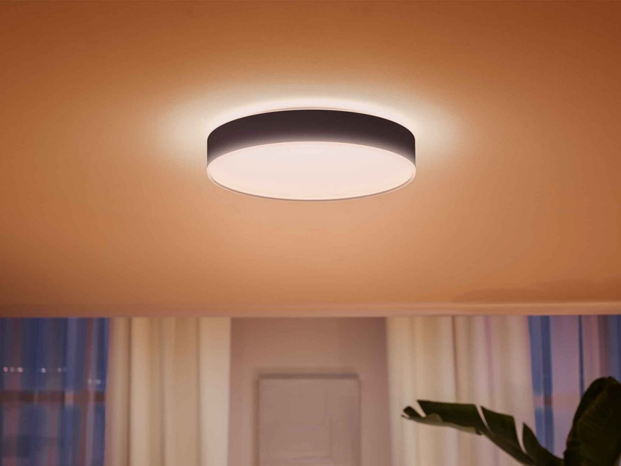 PHILIPS Hue White Ambiance Deckenleuchte Deckenlampe Deckenlicht Lampe schwarz