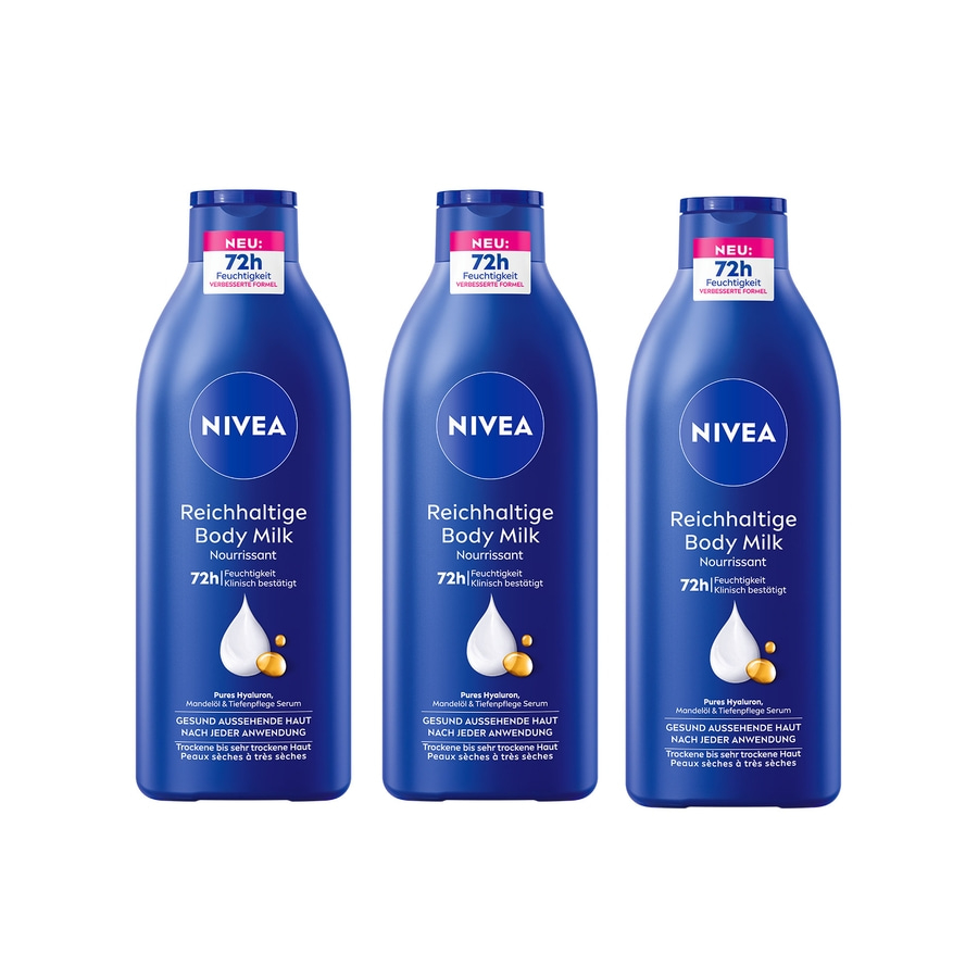 NIVEA Body Reichhaltige Milk 3 x 400ml