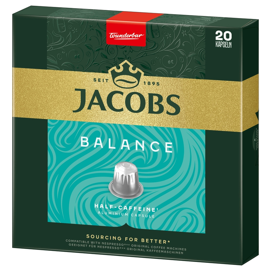 Jacobs Kaffeekapseln Balance, 200 Nespresso®* kompatible Kapseln JDE_Jac_4061927_10x_virt