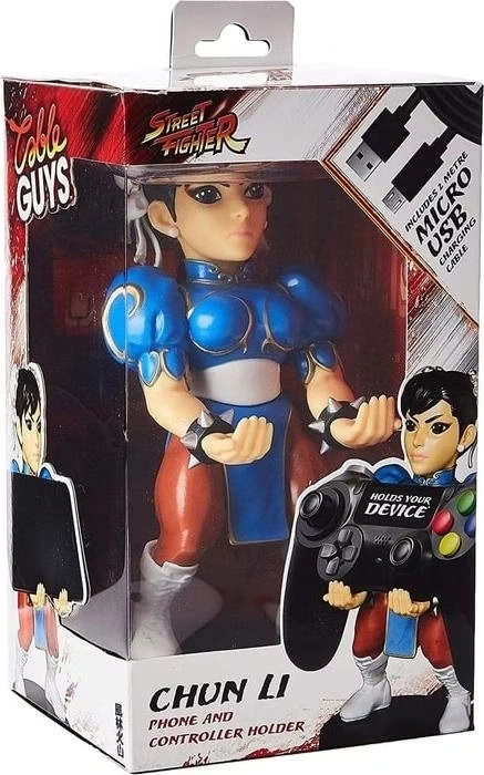 CABLE GUYS Chun-Li Street Fighter Controller Smartphone Halterung 20cm NEU