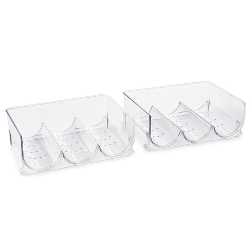 BETTY BOSSI 2er Set Flaschenregal, stapelbar für Flaschen bis 1 Liter