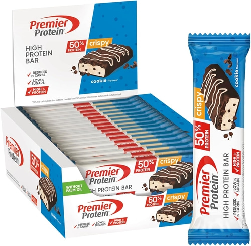 Premier Protein Riegel 50% Protein Keksgeschmack im Karton